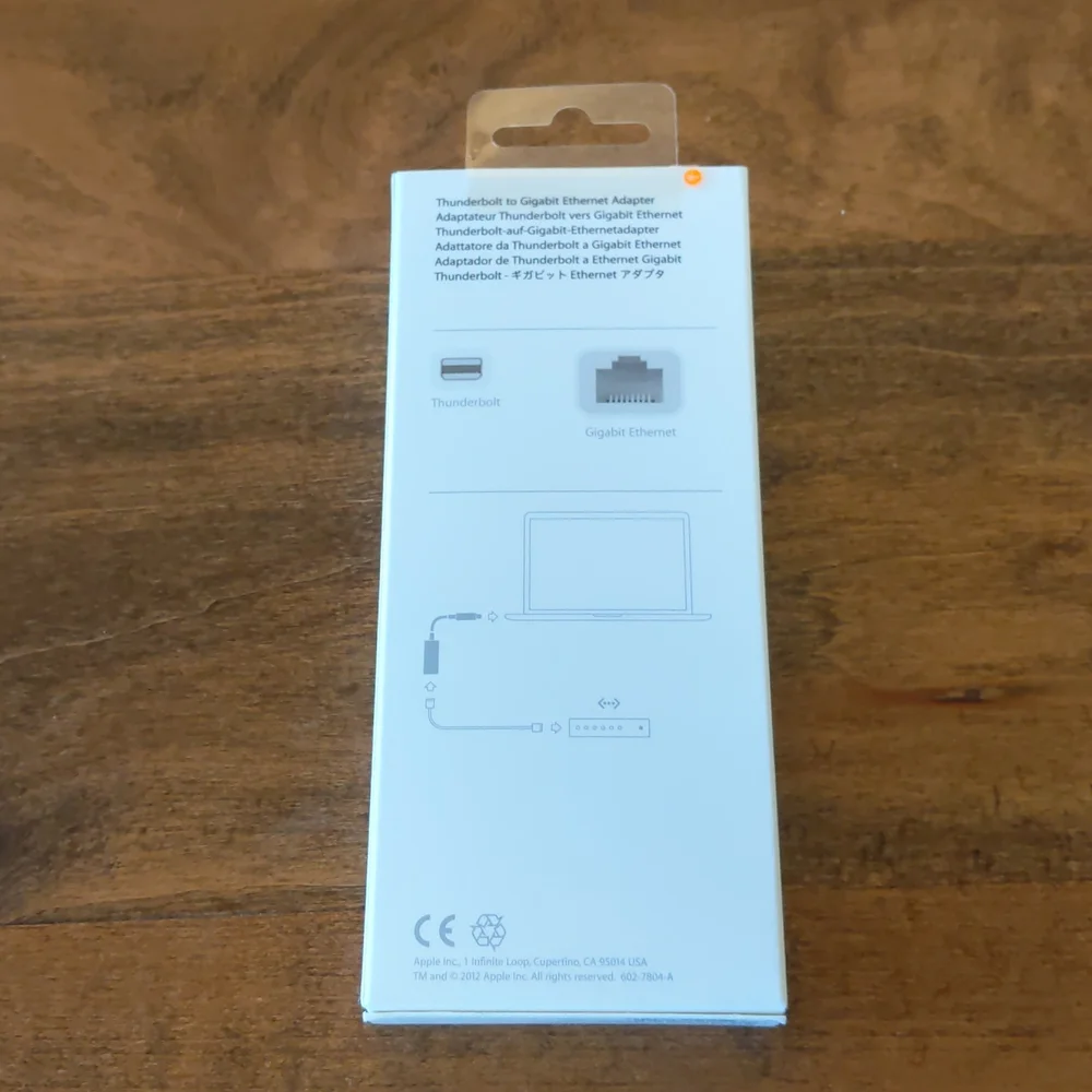 Brand New Apple Thunderbolt to Gigabit Ethernet Adapter